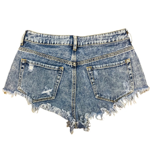 PacSun Bullhead High Rise Short Cut off Denim 3258 - Picture 5 of 7